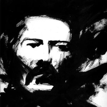 Σχέδιο με τίτλο "Pancho Villa" από Sojo, Αυθεντικά έργα τέχνης