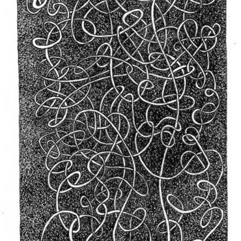 Tekening getiteld "labyrinthe" door Sojo, Origineel Kunstwerk