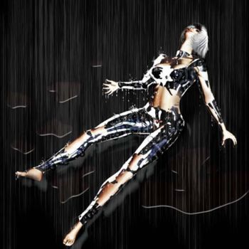 Digitale Kunst mit dem Titel "melted armor" von John Aggelakos, Original-Kunstwerk