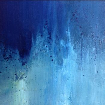 Peinture intitulée "Bleus" par Sola, Œuvre d'art originale, Huile