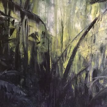 Painting titled "Jungle" by Sola, Original Artwork, Oil