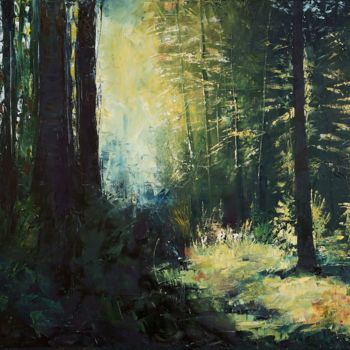 Painting titled "Foret de Burtigny" by Sola, Original Artwork