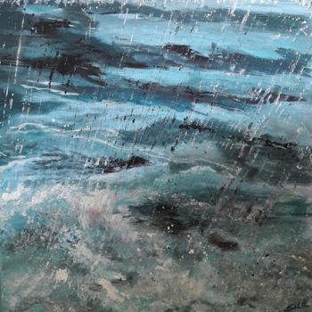 Painting titled "Pluie.jpg" by Solang, Original Artwork, Acrylic