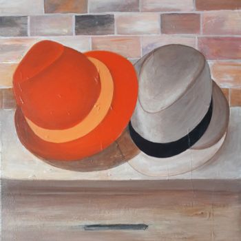 Painting titled "Chapeaux.jpg" by Solang, Original Artwork, Acrylic