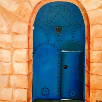 Peinture intitulée "Porte" par Solang, Œuvre d'art originale, Acrylique