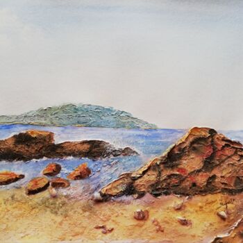 Pintura intitulada "Praia do Cedro - Ub…" por Solange Esposito (SEsposito), Obras de arte originais, Aquarela