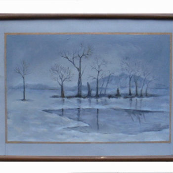 Painting titled "весенний пейзаж" by Solby, Original Artwork