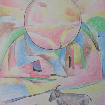 Drawing titled "Happiness" by Andrey Soldatenko, Original Artwork, Other