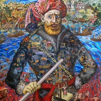 Painting titled "Stepan Razin. Charm…" by Andrey Soldatenko, Original Artwork