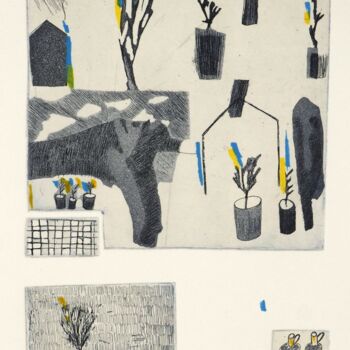 Εκτυπώσεις & Χαρακτικά με τίτλο "Lejos" από Soledad González, Αυθεντικά έργα τέχνης, Etching