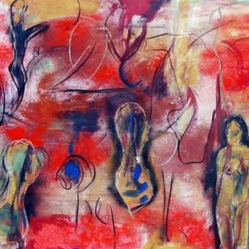 Painting titled "implorando" by Soledad Fernandez, Original Artwork