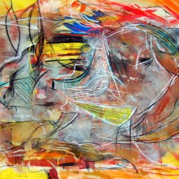 Картина под названием "ABSTRACCION XXV" - Soledad Fernandez, Подлинное произведение искусства, Масло