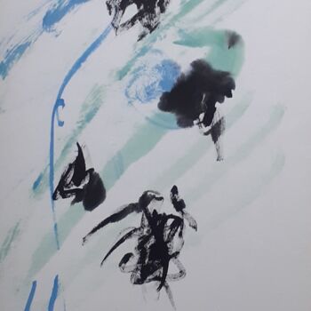 Pittura intitolato "Vision 2" da Solene Kitayama, Opera d'arte originale, Inchiostro