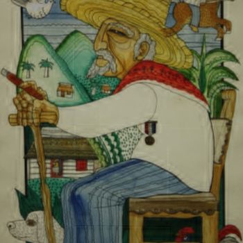 Painting titled "catalago-de-arte-55…" by Nelson Garcia Jimenez, Original Artwork