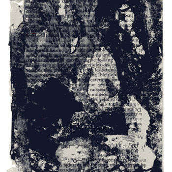 Incisioni, stampe intitolato "Papier Bible 2" da Sophie Le Tellier, Opera d'arte originale, Collagraphy