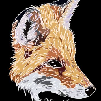 Arts numériques intitulée "Fox 2016" par L'Artiste Solitaire, Œuvre d'art originale, Peinture numérique