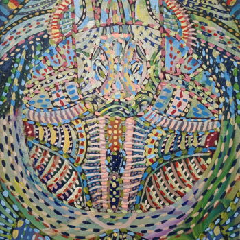 Malerei mit dem Titel "Cycloid" von Solomon Tair Sharif, Original-Kunstwerk, Öl