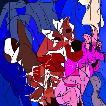Arts numériques intitulée "GRIFON" par Solune, Œuvre d'art originale, Peinture numérique