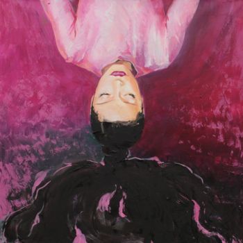 Malerei mit dem Titel "Маджента" von Anna Soluyanova, Original-Kunstwerk, Öl