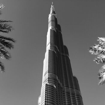Fotografia intitolato "Burj Khalifa, Dubai…" da Solveig Munier, Opera d'arte originale, Fotografia digitale Montato su Metal…
