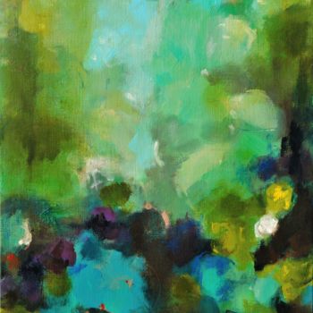 Painting titled "GREEN 3" by Solveiga, Original Artwork, Acrylic