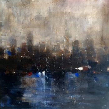 Painting titled "Evening 2" by Solveiga, Original Artwork, Acrylic