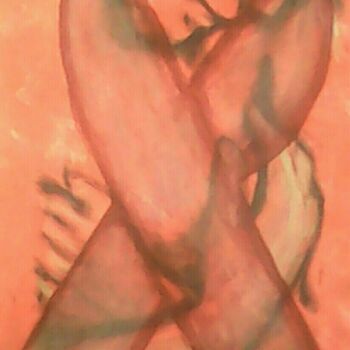 Painting titled "Outubro-rosa" by Oz, Original Artwork, Acrylic