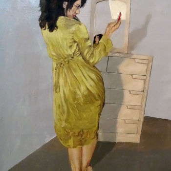 Peinture intitulée "house wife.jpg" par Somayeh Faal, Œuvre d'art originale, Acrylique