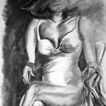 Ζωγραφική με τίτλο "Figure" από Melissa Nott, Αυθεντικά έργα τέχνης, Λάδι