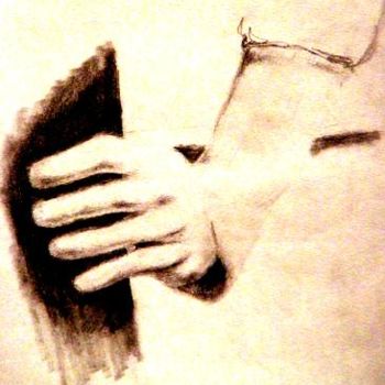 Ζωγραφική με τίτλο "Hand Sketch" από Melissa Nott, Αυθεντικά έργα τέχνης