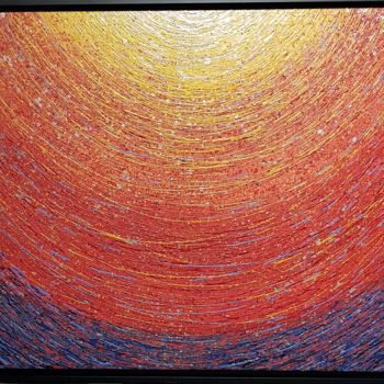 Картина под названием "Universe to the Uni" - Somsak Hanumas, Подлинное произведение искусства, Масло