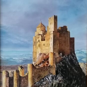 Malarstwo zatytułowany „Un Château en Espag…” autorstwa Luis Margallo, Oryginalna praca, Olej