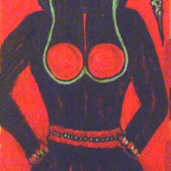 Картина под названием "CLAUDIA SM" - Sonia Mandel, Подлинное произведение искусства, Акрил