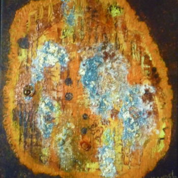 Ζωγραφική με τίτλο "METEORITE" από Sonia Mandel, Αυθεντικά έργα τέχνης, Ακρυλικό
