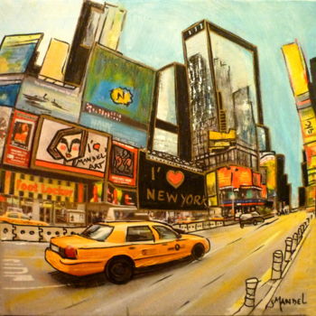 Painting titled "MANDEL'ART IN NEW Y…" by Sonia Mandel, Original Artwork, Acrylic