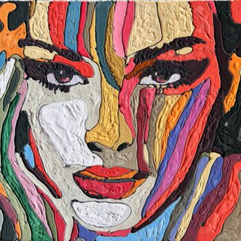 Pintura intitulada "Mille colori di don…" por Sonia Bellezza, Obras de arte originais, Giz