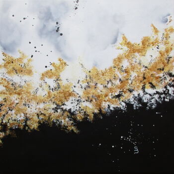 제목이 "" Or de moi ""인 미술작품 Sonia Dumoulin로, 원작, 아크릴 나무 들것 프레임에 장착됨