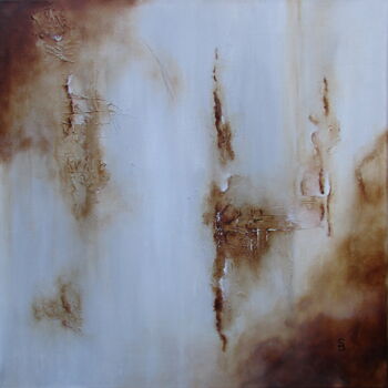 Painting titled "Cognac" by Sonia Dumoulin, Original Artwork, Acrylic Mounted on Wood Stretcher frame