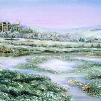 Peinture intitulée "Arundel Castle at f…" par Sonia Finch, Œuvre d'art originale, Huile Monté sur Châssis en bois
