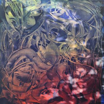 Peinture intitulée ""EYES IN THE FLOW"" par Sonia Jeronimo (Sónia J. Modern Art), Œuvre d'art originale, Acrylique