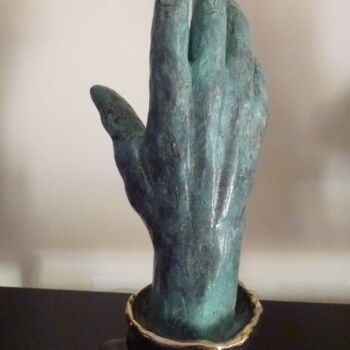 Sculpture intitulée "MAIN DE L'ARTISTE -…" par Sonia Mandel, Œuvre d'art originale, Métaux