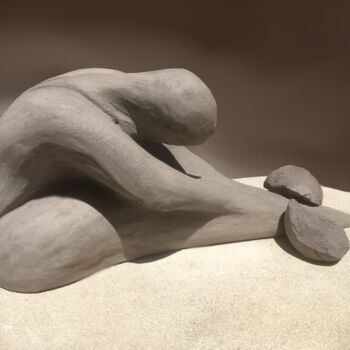 Escultura titulada "FRACTURE" por Sonia Mandel, Obra de arte original, Terracota