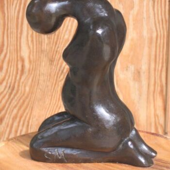 Sculpture titled "REGARD MATERNEL  Br…" by Sonia Mandel, Original Artwork, Metals