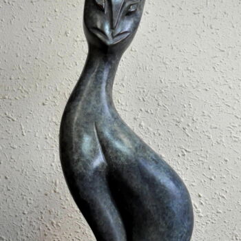 Sculpture titled "CHARLY AU PARADIS…" by Sonia Mandel, Original Artwork, Metals