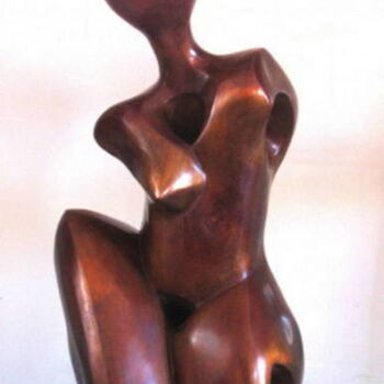 Sculpture intitulée "FEMME A GEOMETRIE V…" par Sonia Mandel, Œuvre d'art originale, Métaux