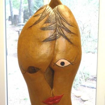 Escultura titulada "DOUBLE FACE N°1 Ter…" por Sonia Mandel, Obra de arte original, Fundición