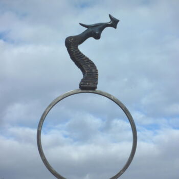 Escultura titulada "OLYMPIA Bronze sur…" por Sonia Mandel, Obra de arte original, Metales