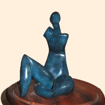 Sculpture titled "TIFFANY  Bronze 1/8" by Sonia Mandel, Original Artwork, Metals