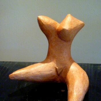 Sculpture intitulée "BIMBO  Terre cuite…" par Sonia Mandel, Œuvre d'art originale, Terre cuite