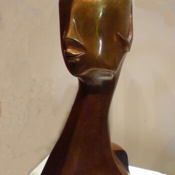 Rzeźba zatytułowany „INCOGNITO  Bronze 2…” autorstwa Sonia Mandel, Oryginalna praca, Metale